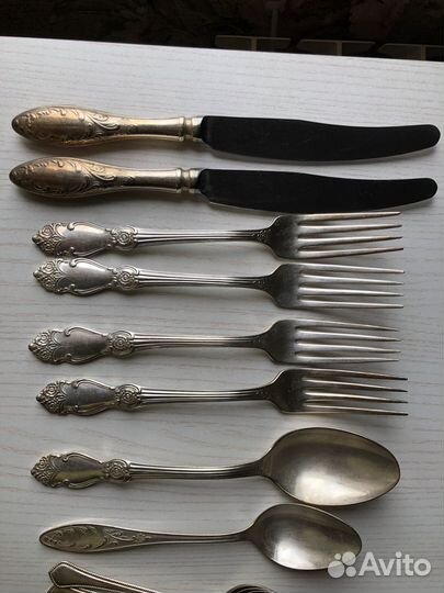 Мельхиоровые столовые приборы СССР