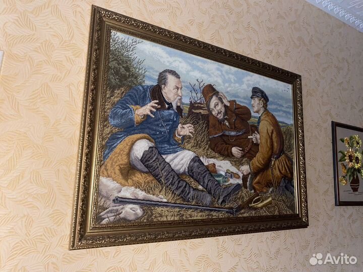 Картина вышитая крестом ручная работа