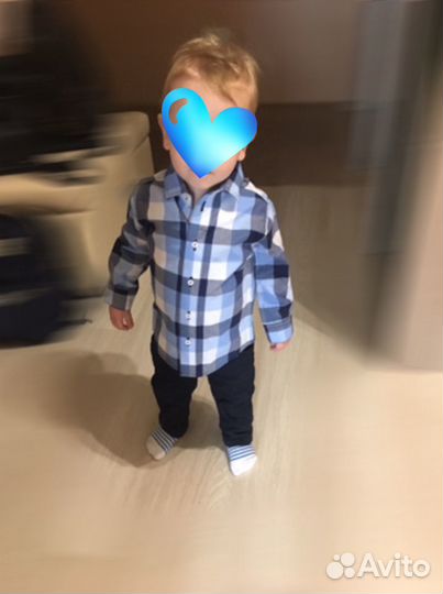 Рубашка для мальчика р.86 (56)