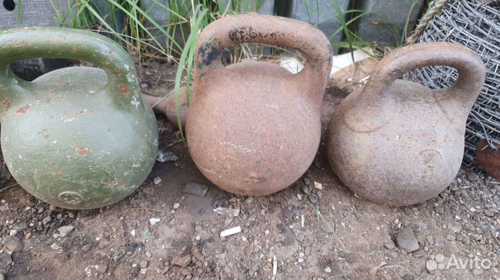 Гиря 32 кг, 24 кг