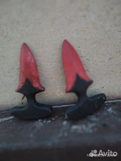 Тычковый нож из дерева игрушечные (сделал сам)