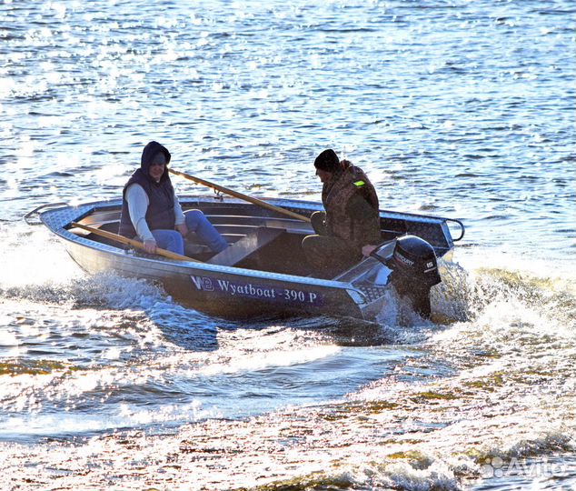 Новая моторная лодка Wyatboat 390Р алюминиевая