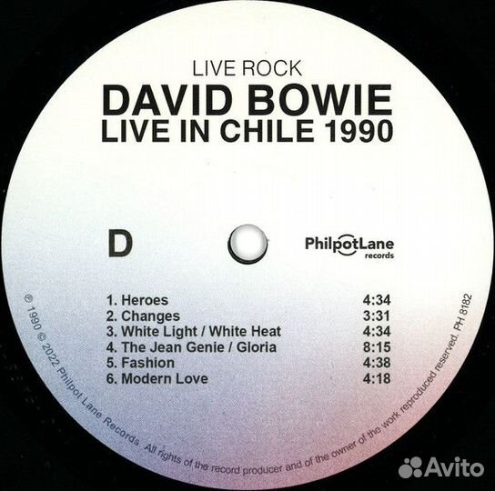 Виниловая пластинка bowie david - live IN chile 19