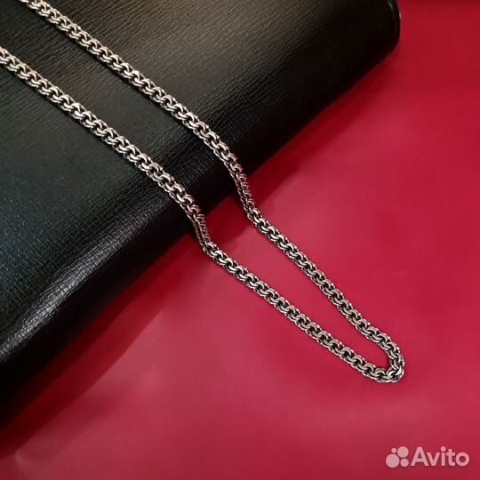 Серебряная цепь черненая