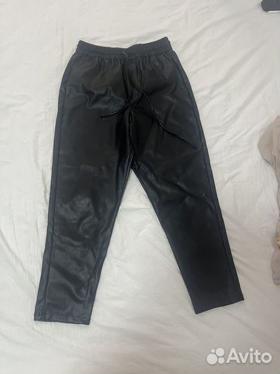 Брюки кожаные