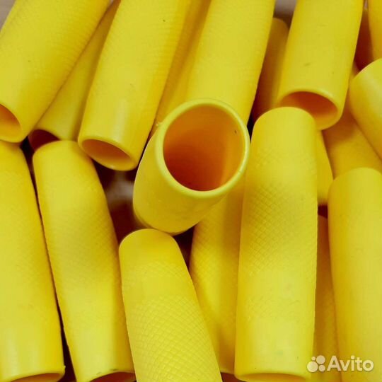 Ручка хват на турник жёлтая грипса резиновая пара
