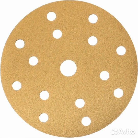 Круг абразивный d150мм Р100 15 отв. gold line hole