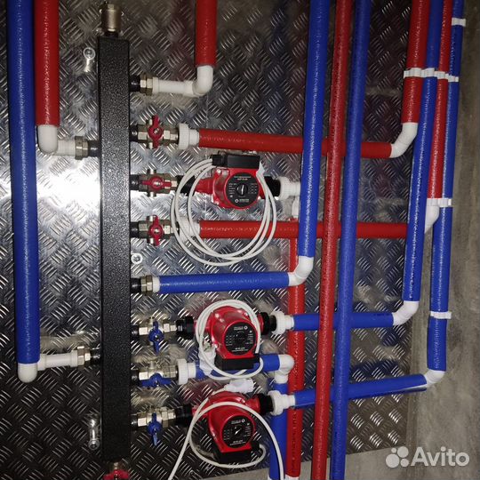 Водяной теплый пол.Отопление