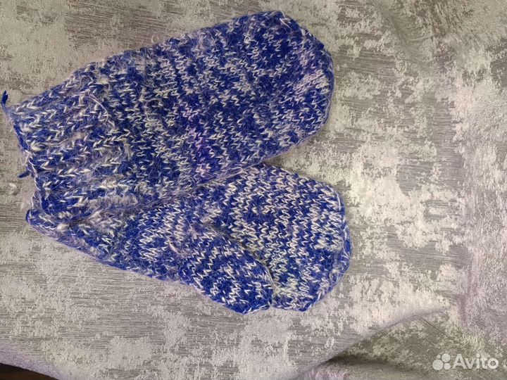 Варежки с козьим пухом