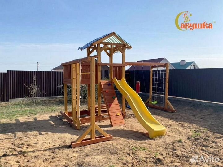 Детский комплекс игровая башня с балконом