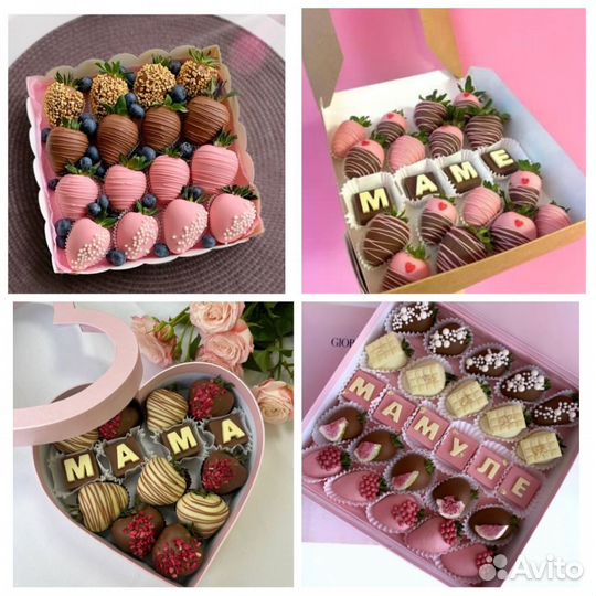 Букет розы из шоколада / клубника в шоколаде