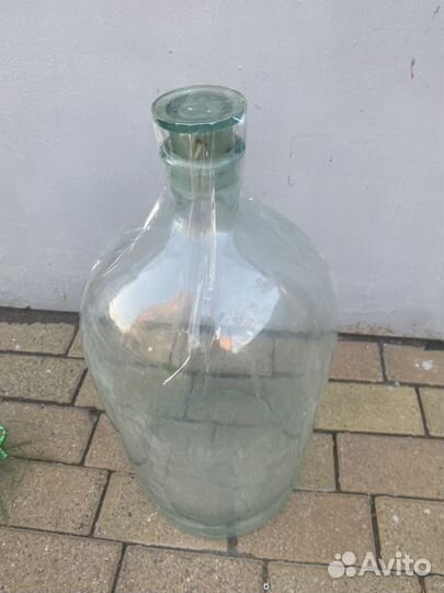 Бутыль стеклянная 20 литров,большая