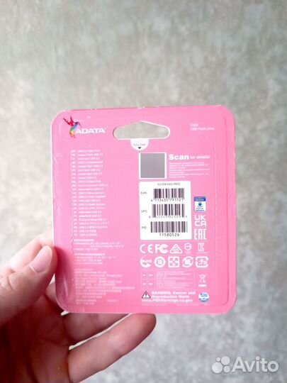 Флешка adata C008 64гб Red USB 2.0 AC008-64G-RKD