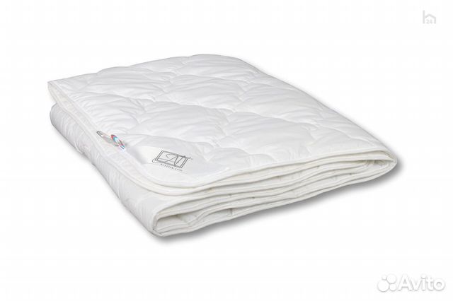 Одеяло всесезонное полутораспальное стеганное Эвка