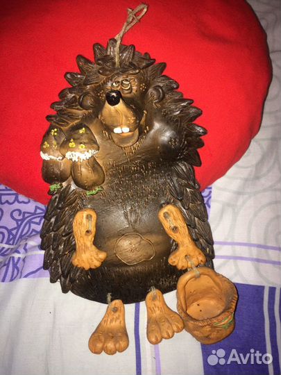 Ёжик из глины