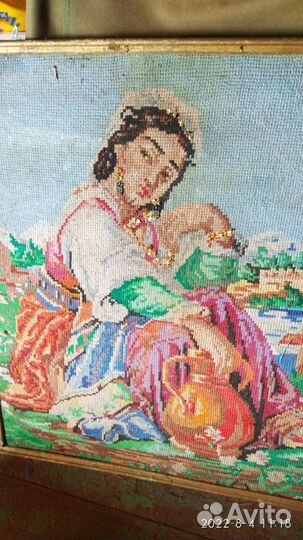 Девушка с кувшином Редкая картина крестиком 72 *80