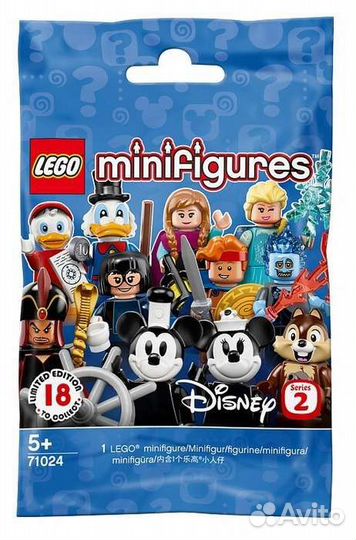 Lego minifigures Disney серия 1, 2(71012 и 71024)
