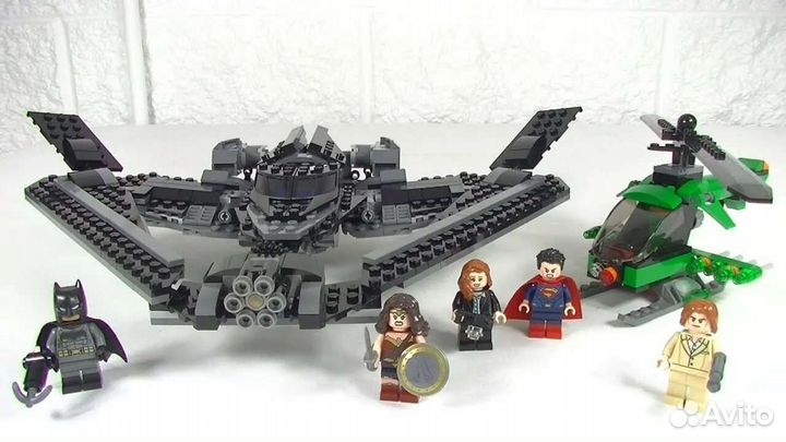 Lego корабль, вертолёт 76046 Супер Герои