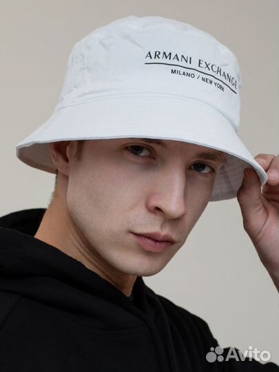 Панама мужская летняя белая Armani Exchange