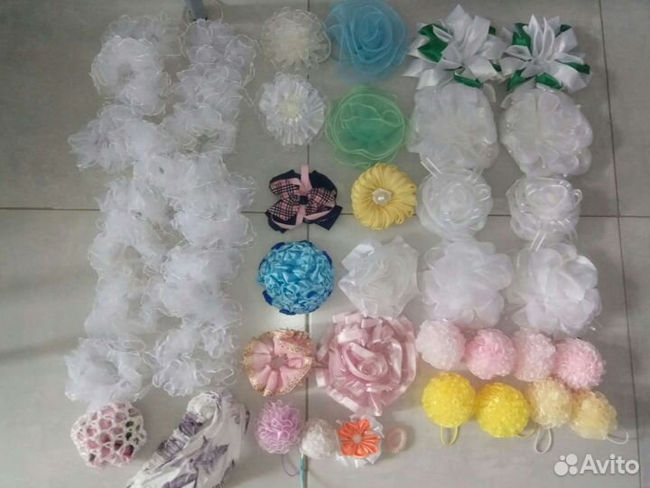 К 1 сентября Фартук,колготки,резинки,заколки,обод