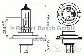 Лампа H4 12V 60/55W Pure light (блистер)