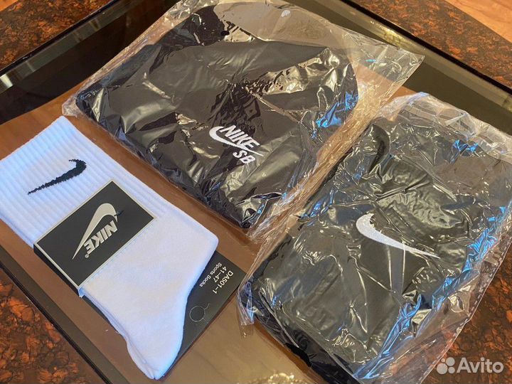 Комплект 3в1 Шапка и перчатки Nike