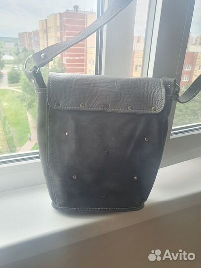 Сумка женская нат.кожа,нубук ручн.работа