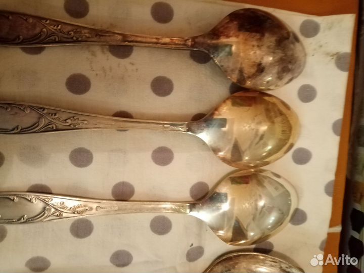 Мельхиоровые ложки столовые СССР