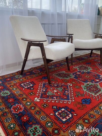 Винтажный шерстяной ковер 240*150