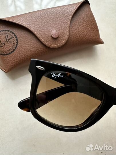 Очки Ray Ban Wayfarer коричневые