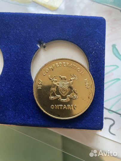 Жетон 100 лет конфедерации Канады