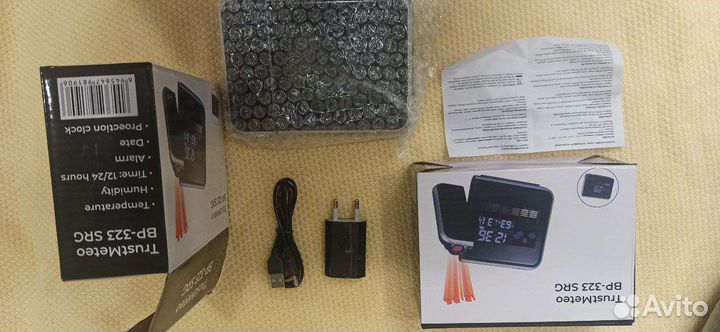 Часы метеостанция с будильником