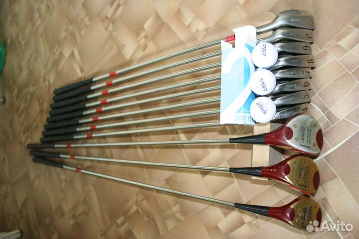 Набор для игры в golf, клюшки Mizuno, мячи PGM