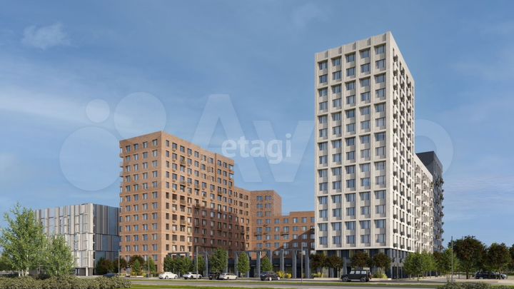 2-к. квартира, 73,2 м², 6/16 эт.