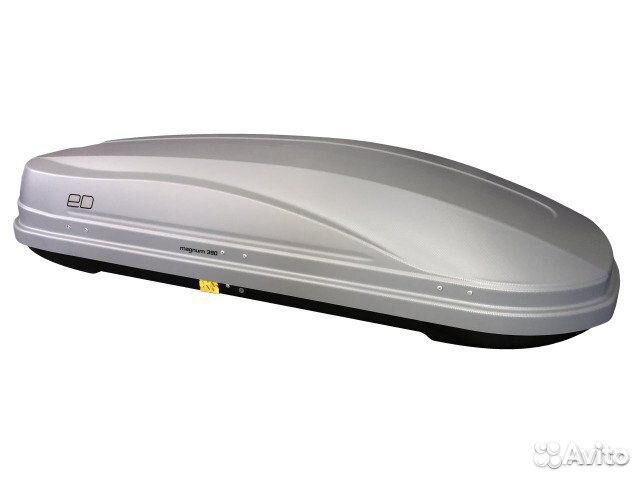 Автобокс Магнум 390 серый карбон быстросъем