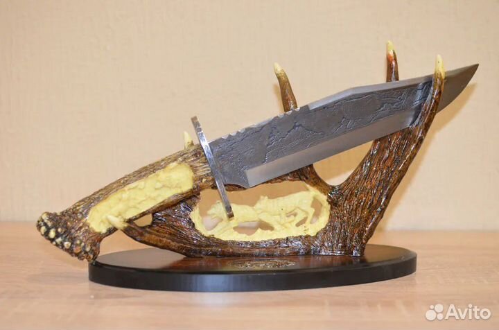 Нож сувенирный на лосиных ножках