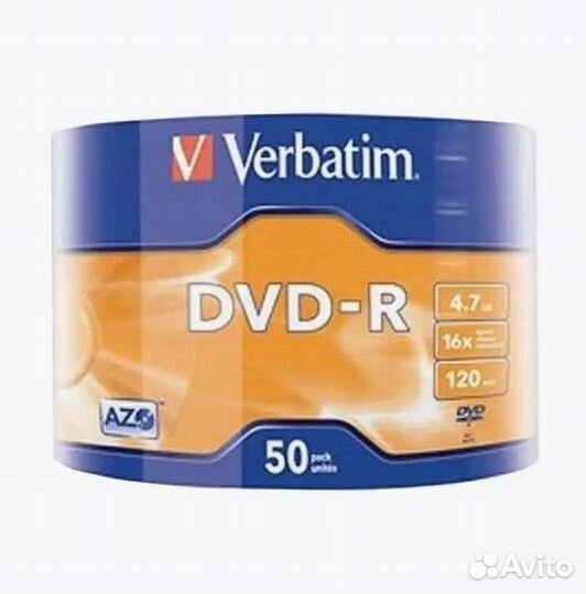 Оптические Диски DVD-R Verbatim 4.7гб (50шт)