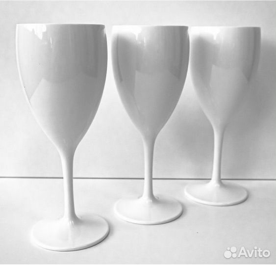Бокалы для вина, шампанского (пластик )