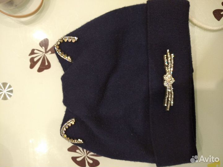 Шапка и снуд для девочки зима