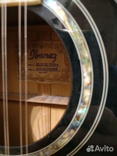 Электроакустическая гитара ibanez AEL2012E-TKS TRA