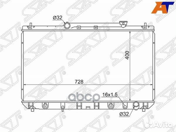 Радиатор Toyota Camry (XV20) 96-02 / Daihatsu