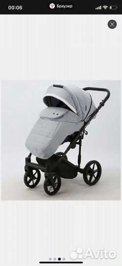 Коляска 2 в 1 adamex eco кожа