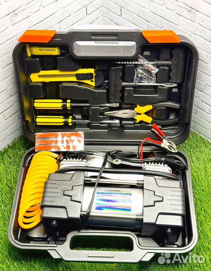 Компрессор автомобильный 2-х поршневой