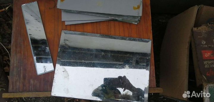 Зеркало с зеркальными обрезками