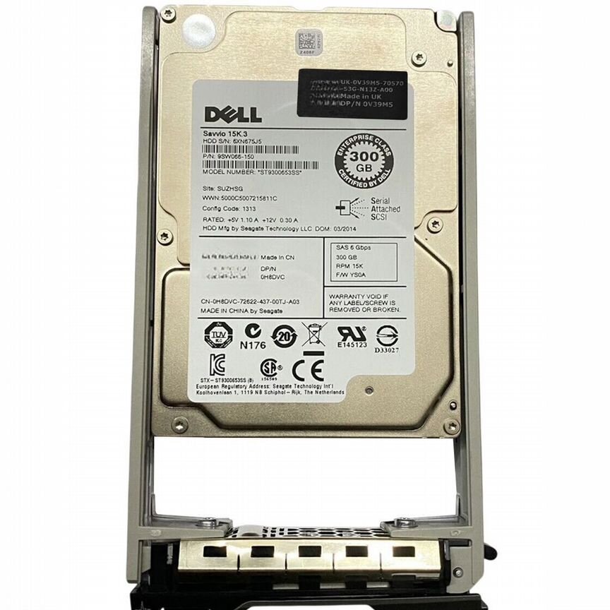 [0V39M5] Жесткий Диск Dell 300gb Sas 3,5" Hdd 0v39m5