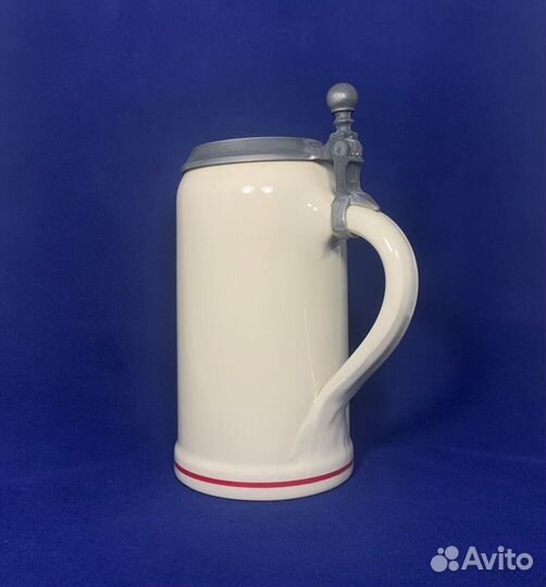 Литровая пивная кружка 