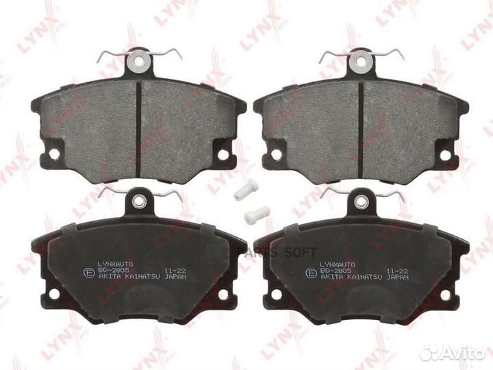 Lynxauto BD-2805 Колодки тормозные передние