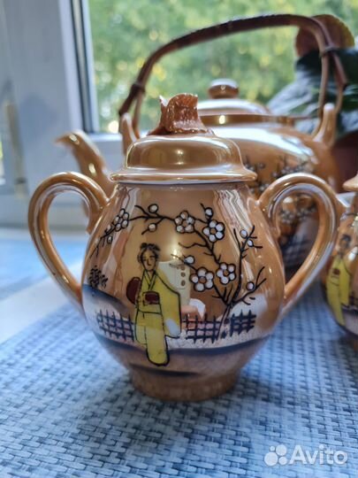 Чайник, молочник, сахарница Кутани Гейша, Япония