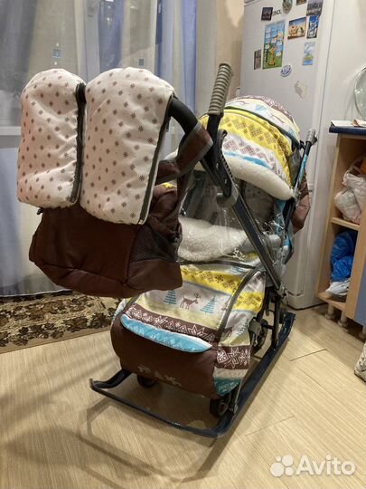 Коляска санки ника 7-3