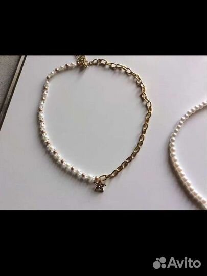 Чокер бижутерия бусы колье